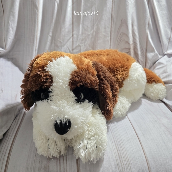 Animal Alley St Bernard Dog Plush Stuffed Toy Cuddler Floppy 24 Inch
